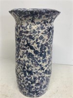 Stoneware speckled vase