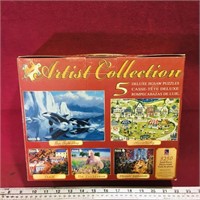 Artist Collection 5-Jigsaw Puzzles Set