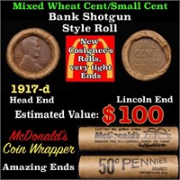 Lincoln Wheat Cent 1c Mixed Roll Orig Brandt McDon