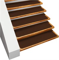 $190 Set of 15 Skid-Resistant Carpet Stair Treads