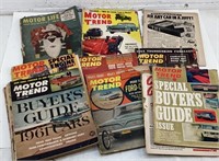 Big lot of 1950s and 60s motor trend magazines