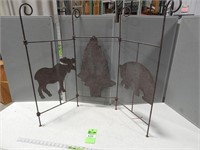 Metal wildlife theme stand/rack; approx. 32" high