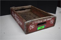 Vintage Dr. Pepper Wood Case