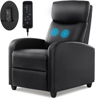 PU Leather Massage Recliner Chair