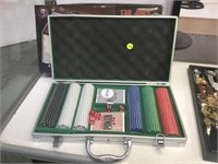 WORLD SERIES OF POKER TRAVELLING SET IN CASE