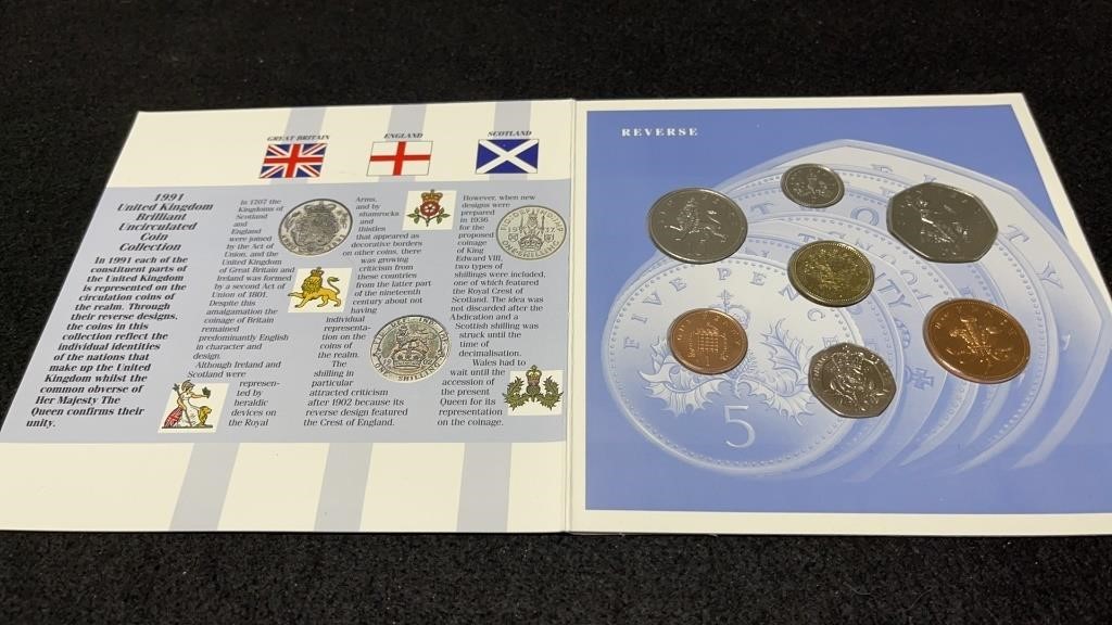 1991 United Kingdom Uncirculated Coin Set