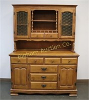 Vintage Maple China Hutch