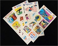 Set (4) Sheets 1976 Pepsi Comic Character Stamps