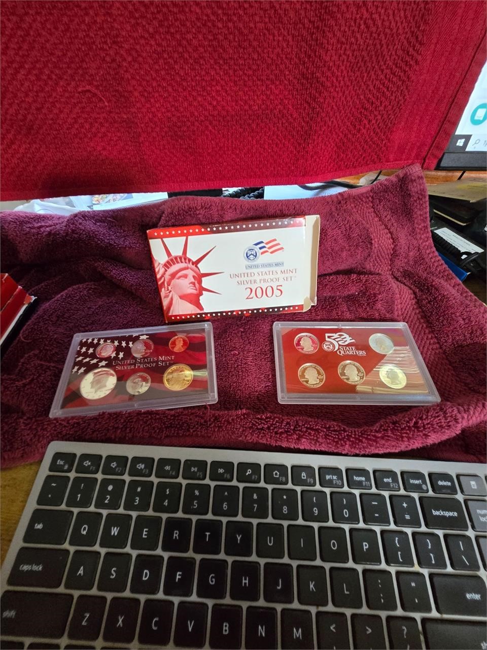 2005 US Mint Silver Proof Set 50 State Quarters