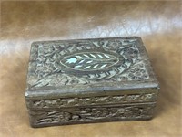 Carved Wood Jewelry, Trinket Box