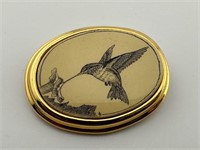 Vintage Barlow Hummingbird Brooch