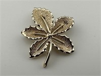 Vintage Sarah Covington Leaf Brooch
