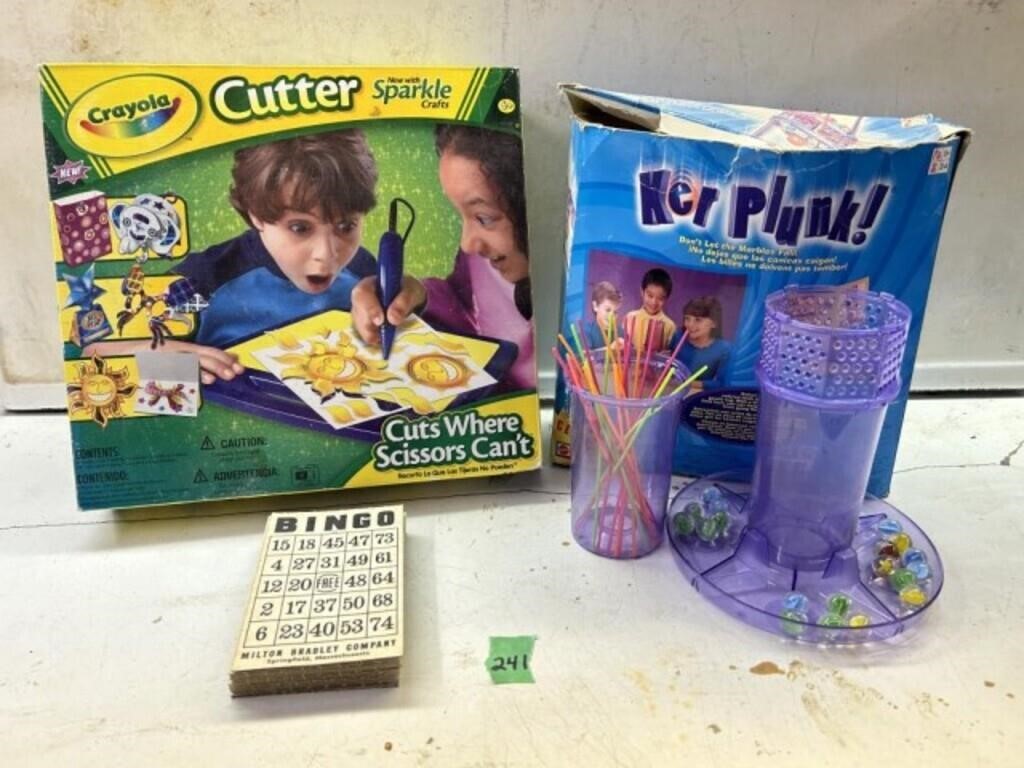Crayola Cutter / Ker Plunk Bingo Cards