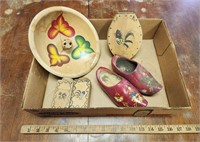 Hand Painted Woodpecker Woodware Press & Shakers