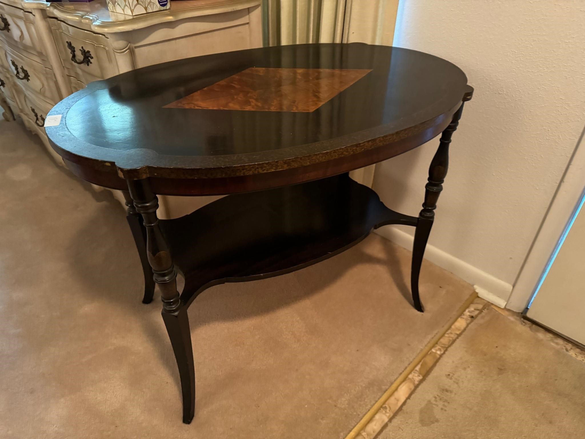 ENTRY TABLE WITH SHELF 27"X 36"X 24"