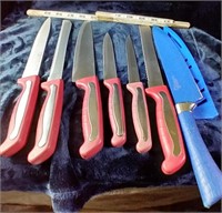 D4) Knives (7),Royal Norfolk Cutlery,Diamond Sharp