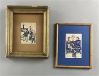 2 Mid 19th C. Chinese Pith Paintings