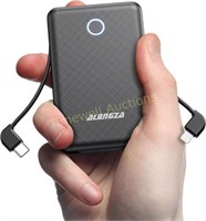 Alongza 6000mAh Charger  Cable Built-in