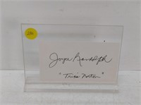 Joyce randolph autograph in frame