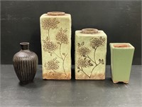 Vases Incl. Clay & Metal