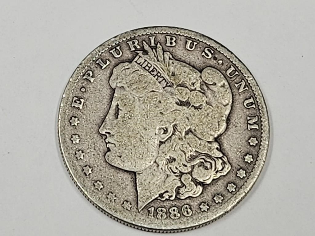 1886 S Morgan Silver Dollar Coin