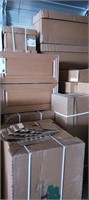 Lot OF LIGHT BROWN CABINETS NEW