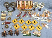 42- MIDWEST/KURT ADLER WESTERN CHRISTMAS ORNAMENTS