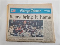 Chicago Tribune - Monday, January 27,1986 - Bears