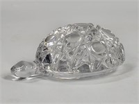WATERFORD CRYSTAL 4 1/2" TURTLE PAPERWEIGHT