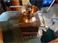 Wood coffee grinder 5x5x7