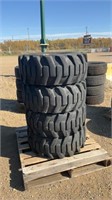 4 Skidsteer Tires 12x16.5