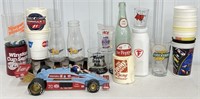 Lot Of Indy 500 Cups , Glassware, Decanter & More