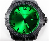 Android "Trans Night Vision" Black & Green Watch