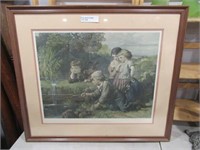 FRAMED ANTIQUE PRINT GREAT EXPECTATIONS