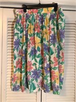 VINTAGE LIZ BAKER FLORAL SKIRT SIZE 18W