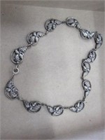 Sterling Silver Acorn with Leaves Necklace