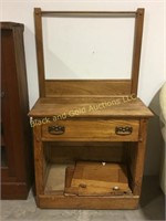 Vintage wooden wash stand