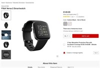 SM3638  Fitbit Versa 2 Smartwatch - Carbon Aluminu