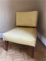 Vintage Yellow Vinyl Chair