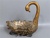 Vintage Swan Bowl with Glass Insert