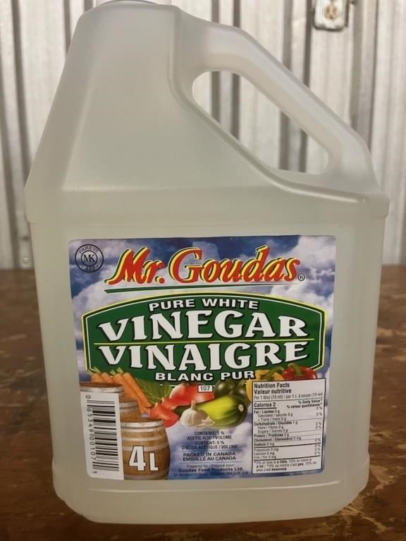 Pure White Vinegar MR GOUDAS 4L BB 7/24