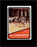 1972 Topps #245 ABA Championship 5th Game EX