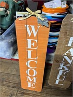 36 inch Welcome Sign