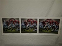 Lot of 3 Signed Daniel Moore "The Blowout" Prints