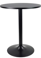 $100 23.6” Round Bar Table Black