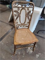 Wicker and Cane Chair