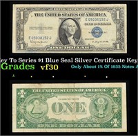 1935H Key To Series $1 Blue Seal Silver Certificat