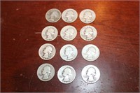 SELECTION OF 1940'S SILVER QUARTERS