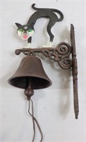 Cast iron arched back cat bell