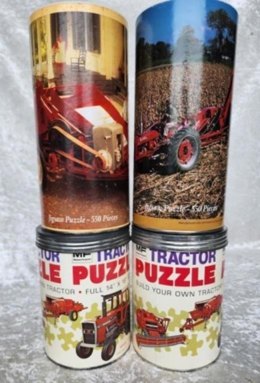 Four Tractor Puzzle Containers - ONLY ONE